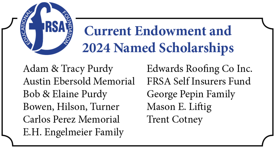2024 and Endowment Scholarship Donors
